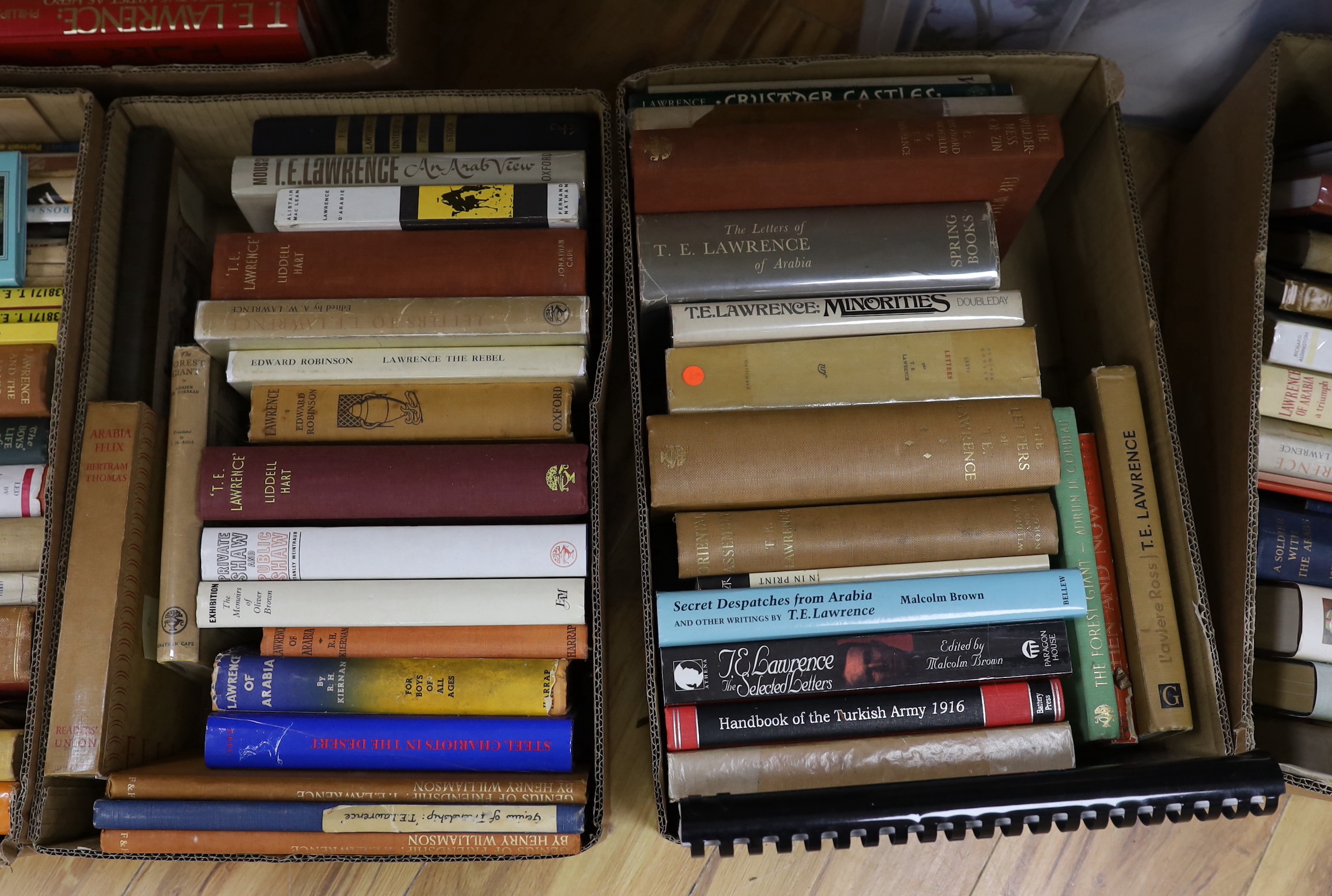 Lawrence, T. E. CB, DSO (1888-1935) - An Extensive Collection of works, consisting of 142 books. Philip O’Brien’s A Bibliography, Oak Knoll Press, 2000, references given in brackets.